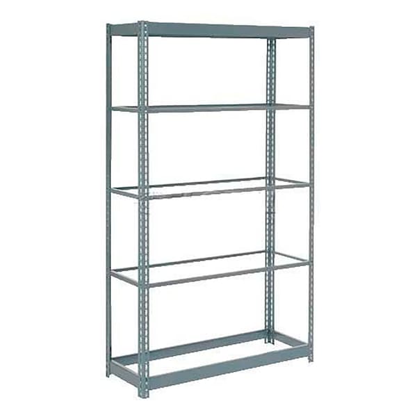 Heavy Duty Shelving 36W x 12D x 72H With 5 Shelves, No Deck, Gray